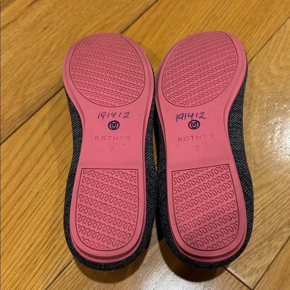 Rothy’s The flat in charcoal birdseye round toe Sz 7 - Picture 7 of 10